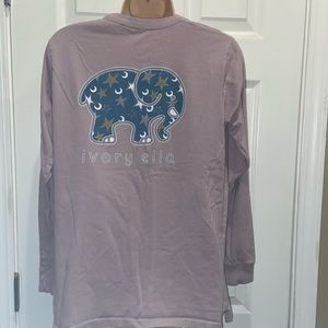 IVORY ELLA Moon & Stars Long Sleeve T Shirt Small